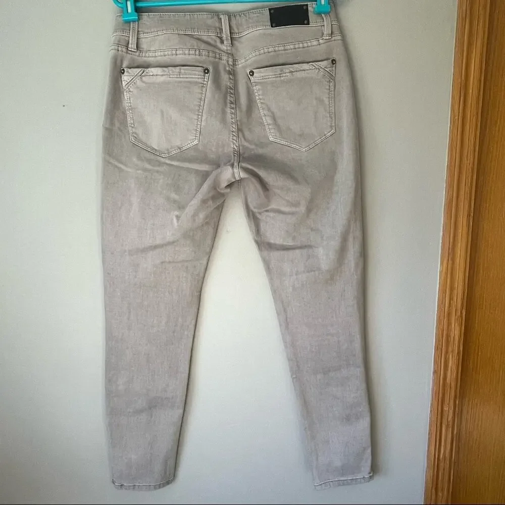 Buckle Black (Gray/Cream) Skinny Jean Size 28x27